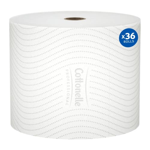 Cottonelle Small Core High-Capacity Standard Roll Bulk Toilet Paper With CleanCare Design, White